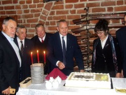 14 X 2017 r., Zamek Golubski, 10-lecie DTN. Jak zwykle był "urodzinowy" tort.